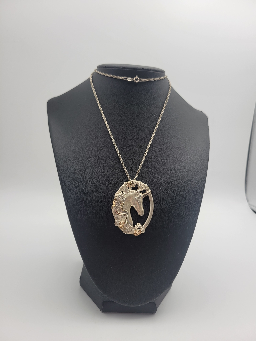 Vintage Sterling Silver Gorham Unicorn Necklace